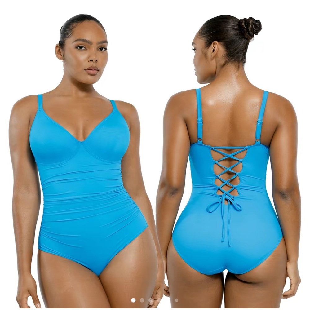 Shapellx Blue One-Piece Swimsuit